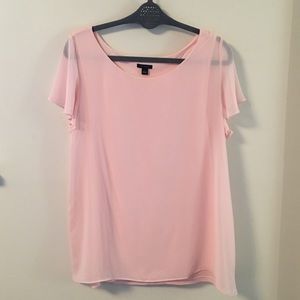 Ann Taylor top rose L
